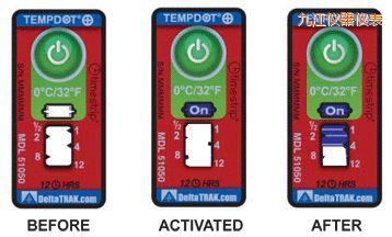九江溫度指示標簽 累計上升時間/溫度的標簽