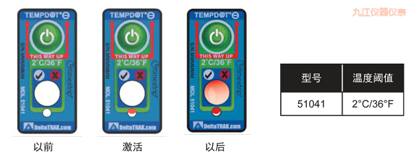 九江溫度指示標(biāo)簽 累計下降溫度的標(biāo)簽