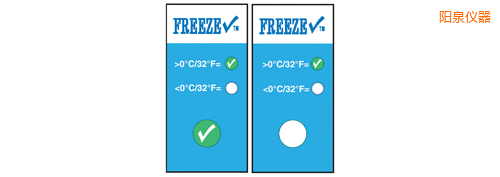 陽泉溫度指示標(biāo)簽 冷凍檢查 Thermolabels